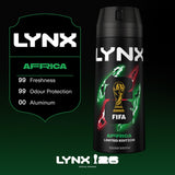 Lynx Africa deodorant spray 48h 150ml, imported from the UK