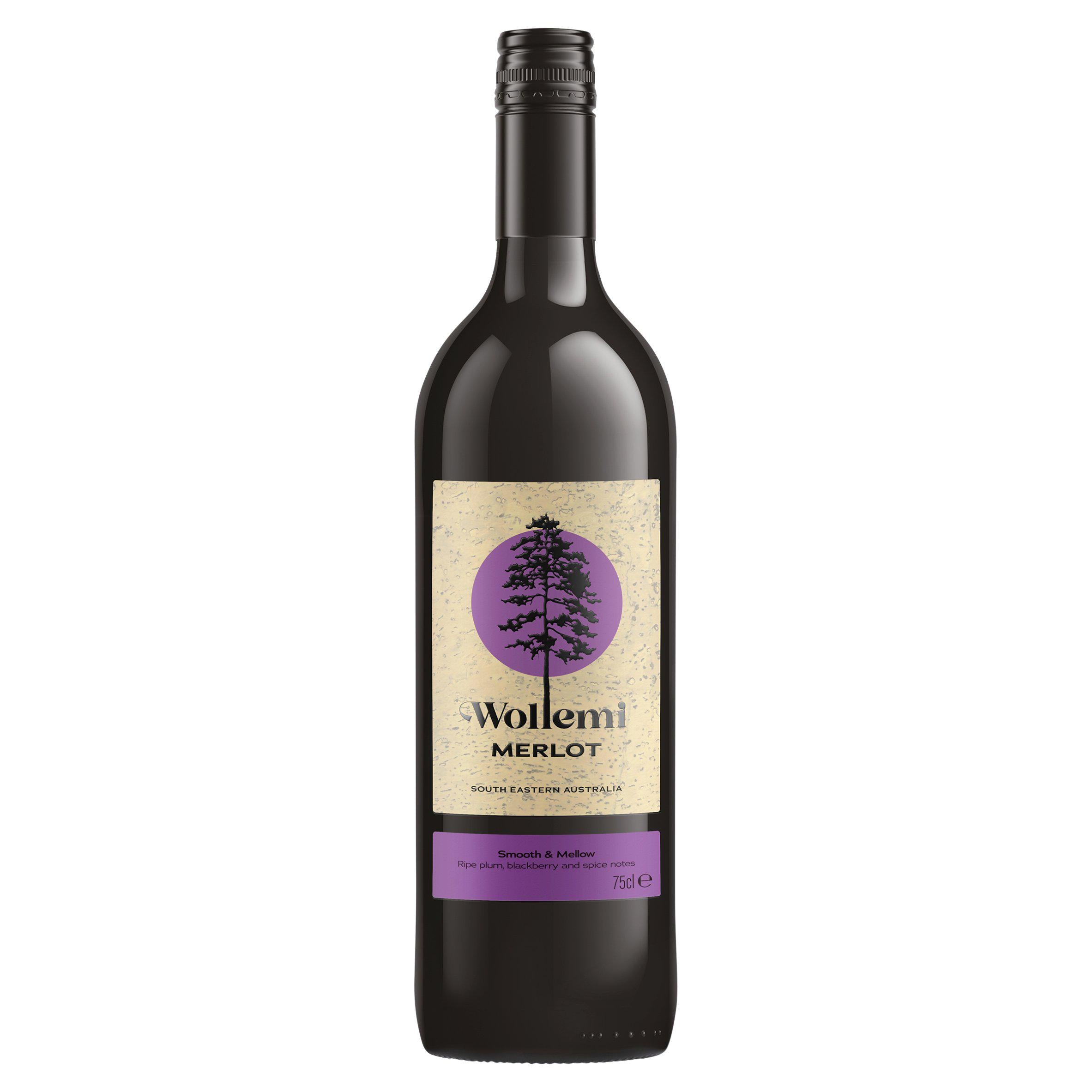 Wollemi Merlot red wine 75cl Australian, UK version