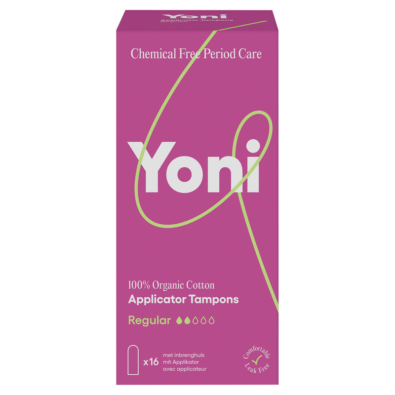 Yoni organic cotton applicator tampons medium x16 (British brand)