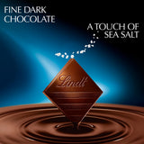 Lindt dark sea salt chocolate bar 100g, imported from the UK