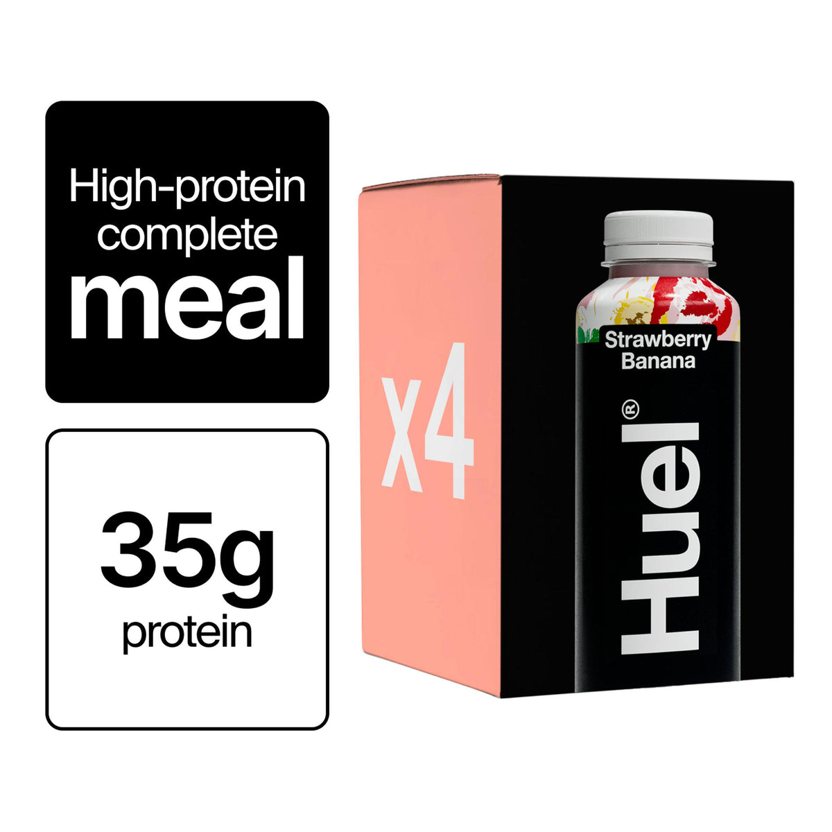 Huel Strawberry Banana meal shake 500ml, UK version