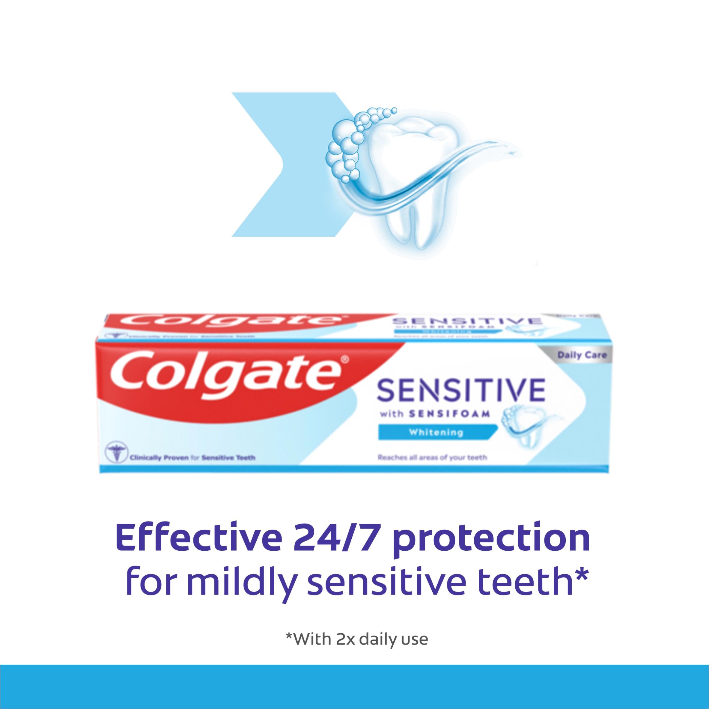 Colgate sensitive whitening toothpaste 75ml, UK version