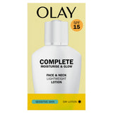 Olay Complete Moisturise Glow Face Neck Lotion 200ml, imported from the UK
