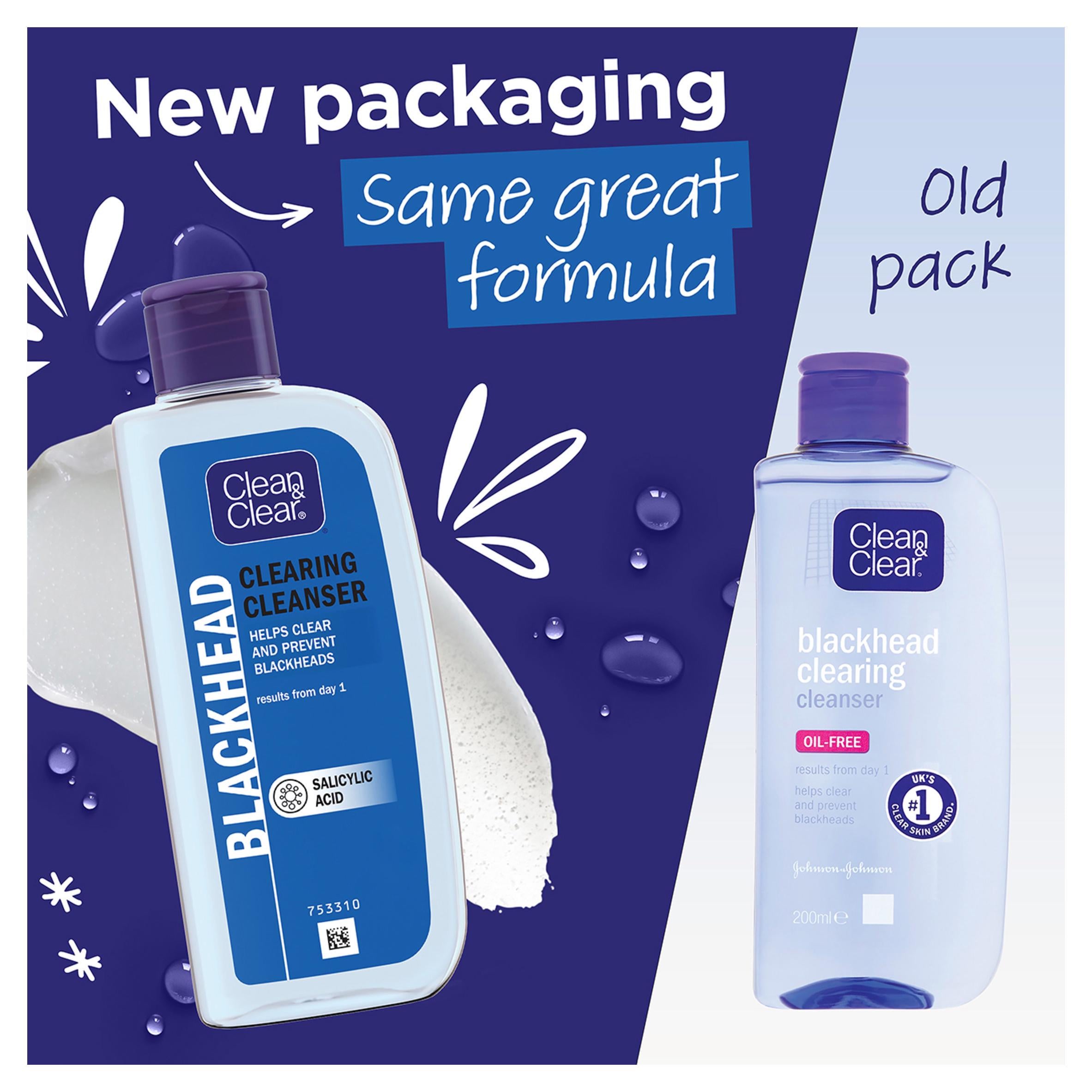 Clean & Clear blackhead clearing face wash 200ml, UK version