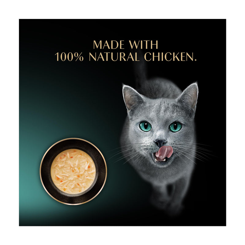 Sheba wet cat food chicken soup 4x40g, imported from the UK