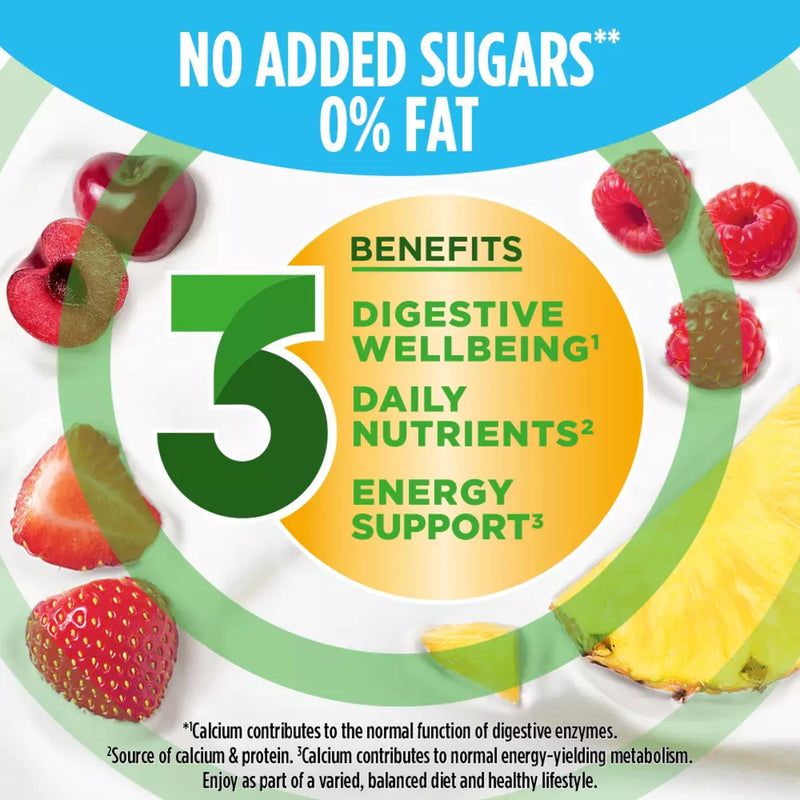 Activia strawberry mixed fruit fat free yogurt multipack - British product