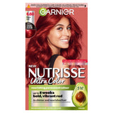 Garnier Nutrisse permanent hair dye Fiery Red 6.6, imported from the UK