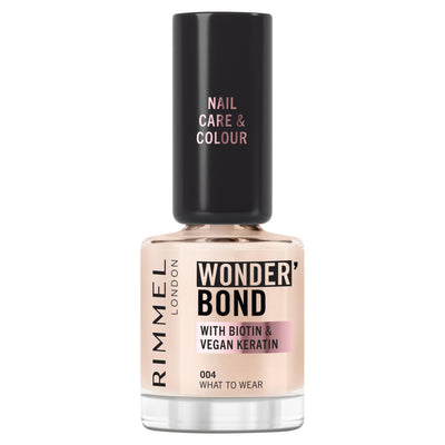 Sainsburys Rimmel Wonder Bond Care + Color Nail Polish 004 What to Wear 12ml- Buy online at McGrocer