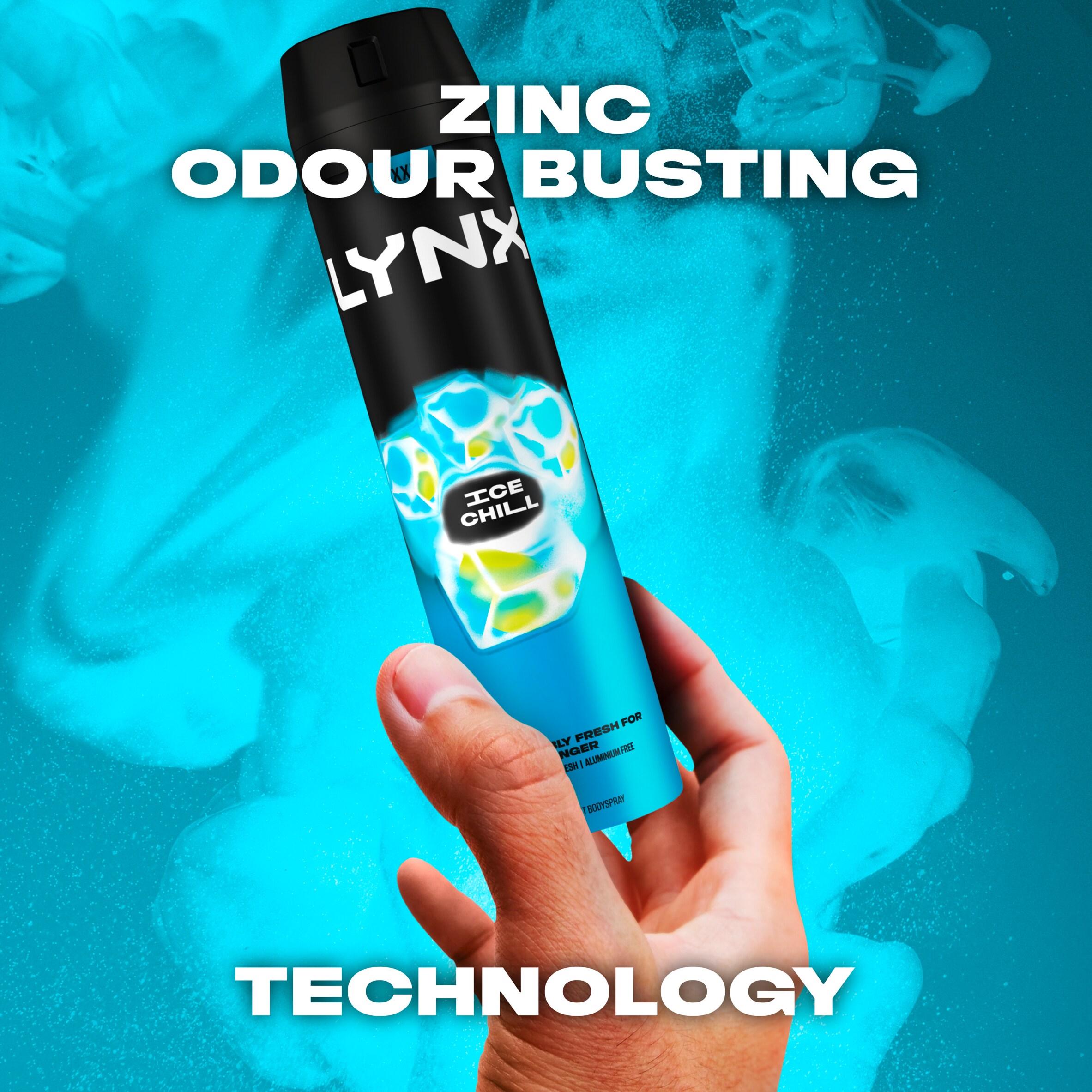 Lynx Ice Chill body spray 250ml, imported from the UK
