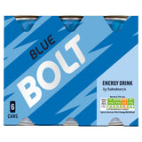 Sainsbury's Blue Bolt energy drink 6x250ml, imported from the UK