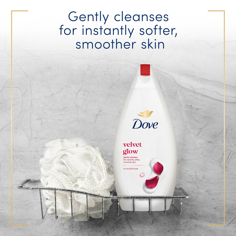 Dove Velvet Glow Body Wash 450ml, UK version
