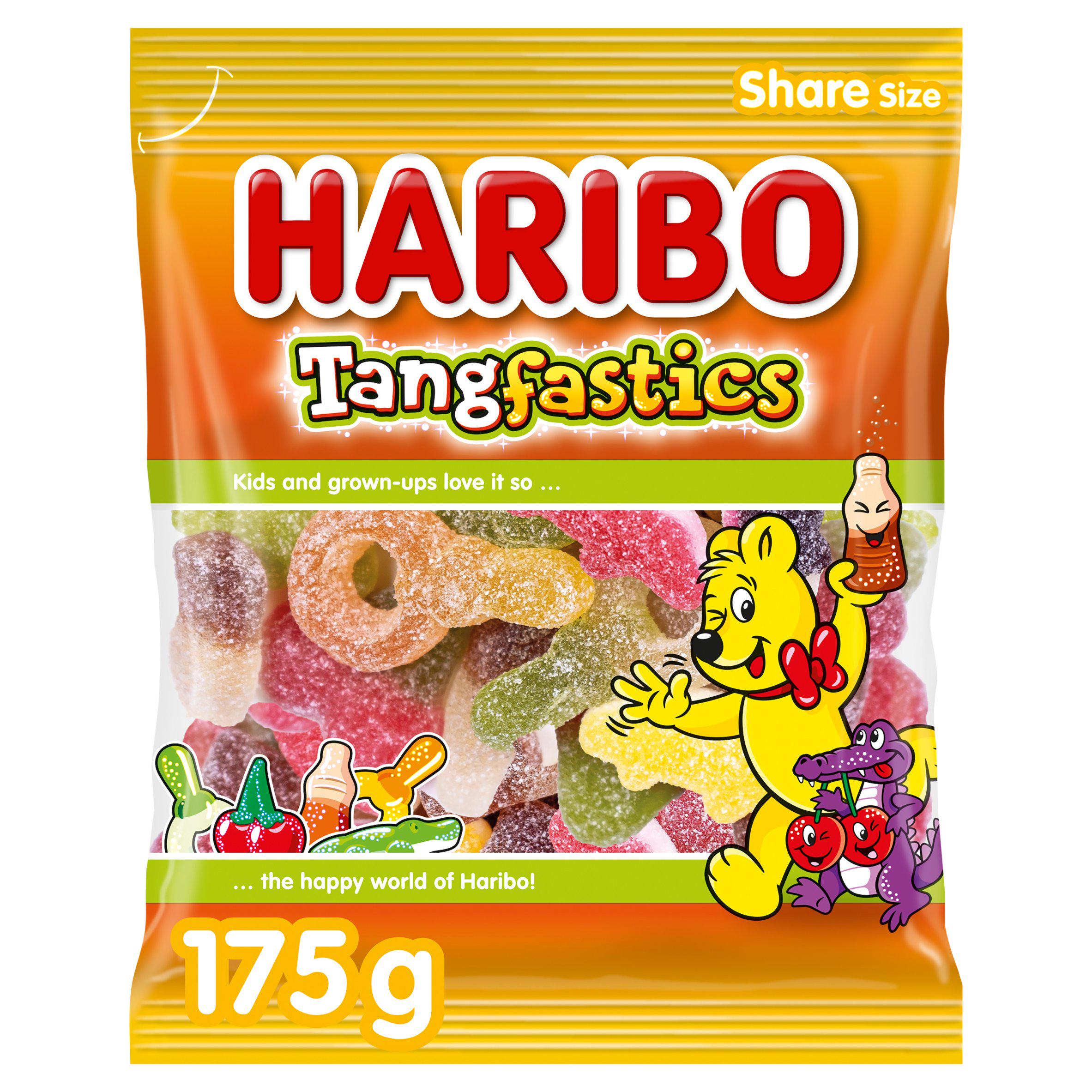 Haribo Tangfastics sour sweets bag 175g - British product
