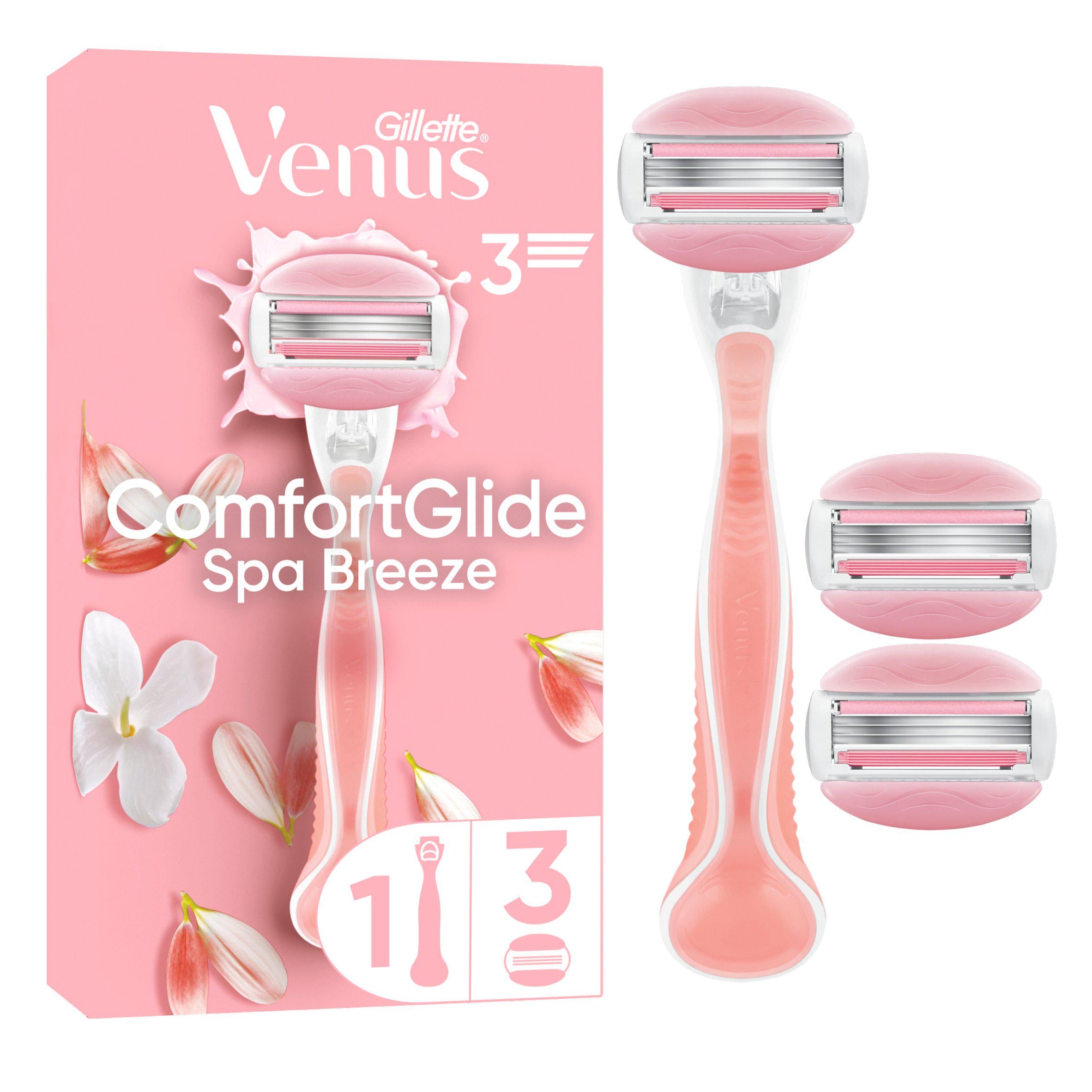 Gillette Venus Comfortglide women's razor with 2 refills, UK version