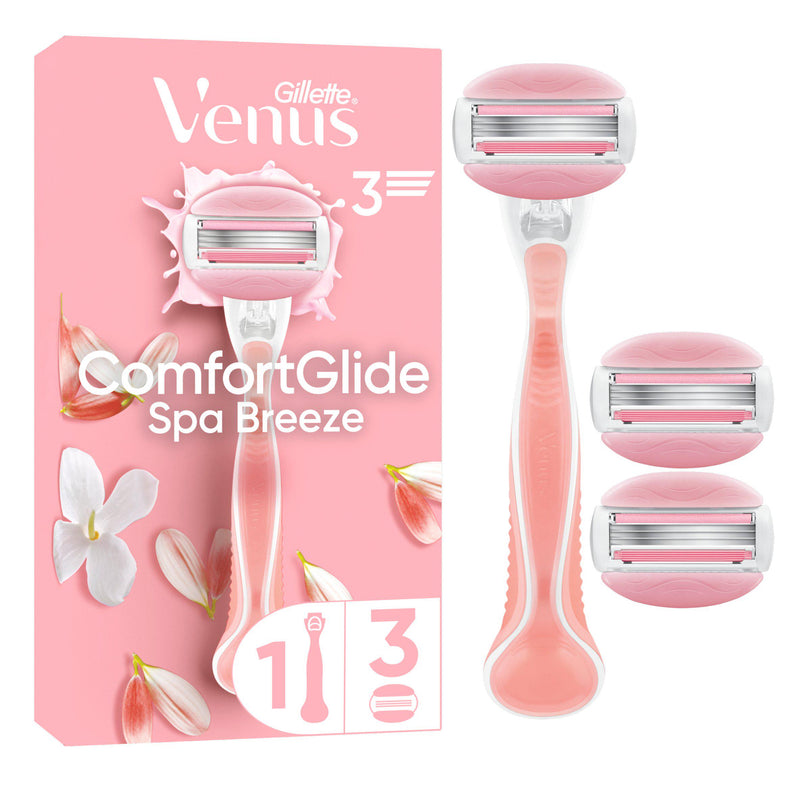 Gillette Venus Comfortglide women's razor with 2 refills, UK version
