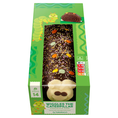 Sainsburys Sainsbury's Birthday & Celebration Wiggles the Caterpillar Cake 613g- Buy online at McGrocer