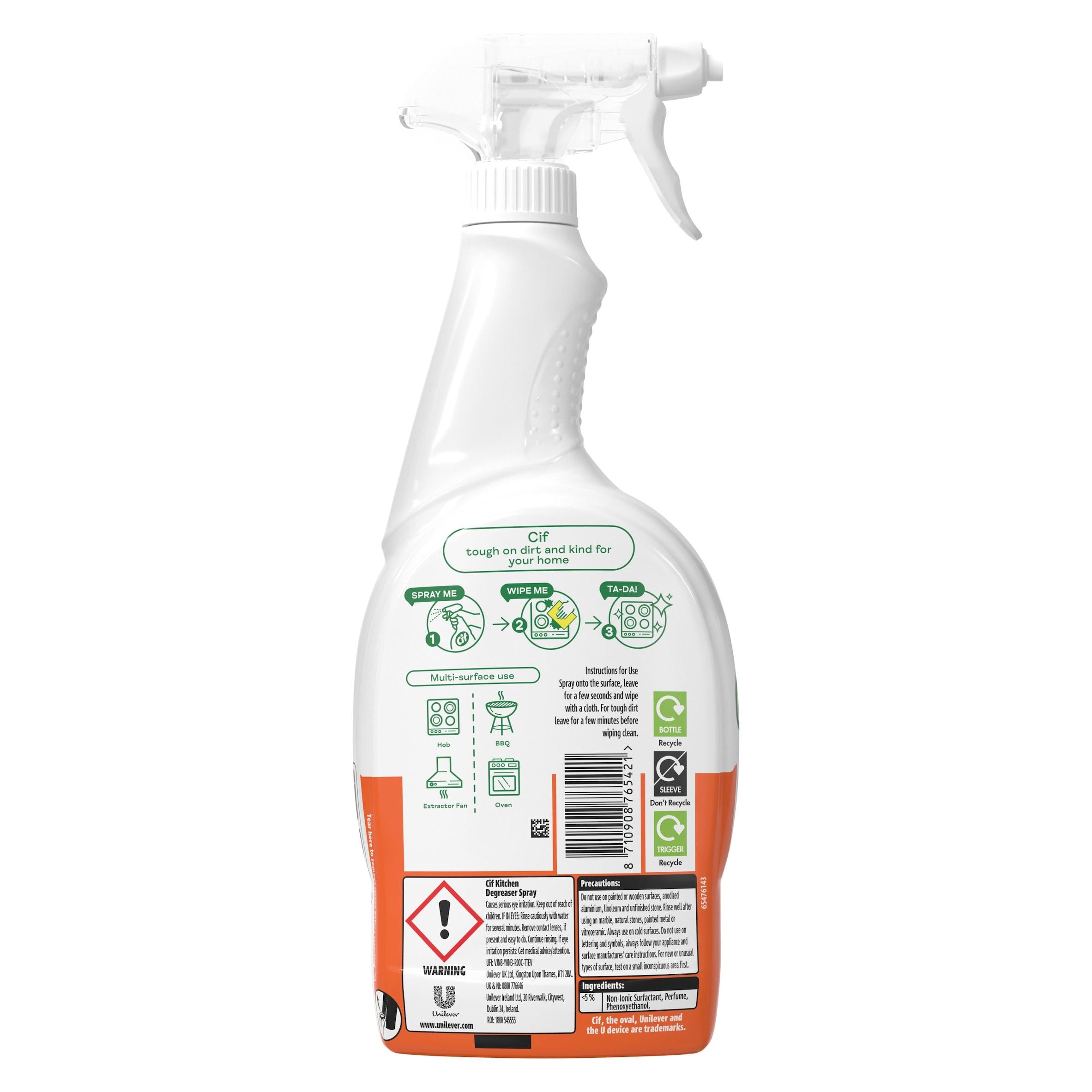 Cif Power & Shine kitchen cleaner spray 700ml - British product