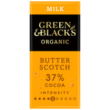 Green & Black's organic butterscotch milk chocolate bar 90g, UK version