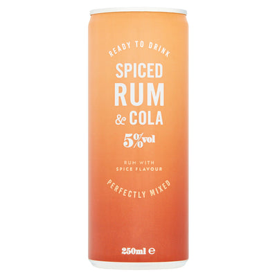 Sainsburys Sainsbury's Spiced Rum & Cola Premixed Drink 250ml- Buy online at McGrocer