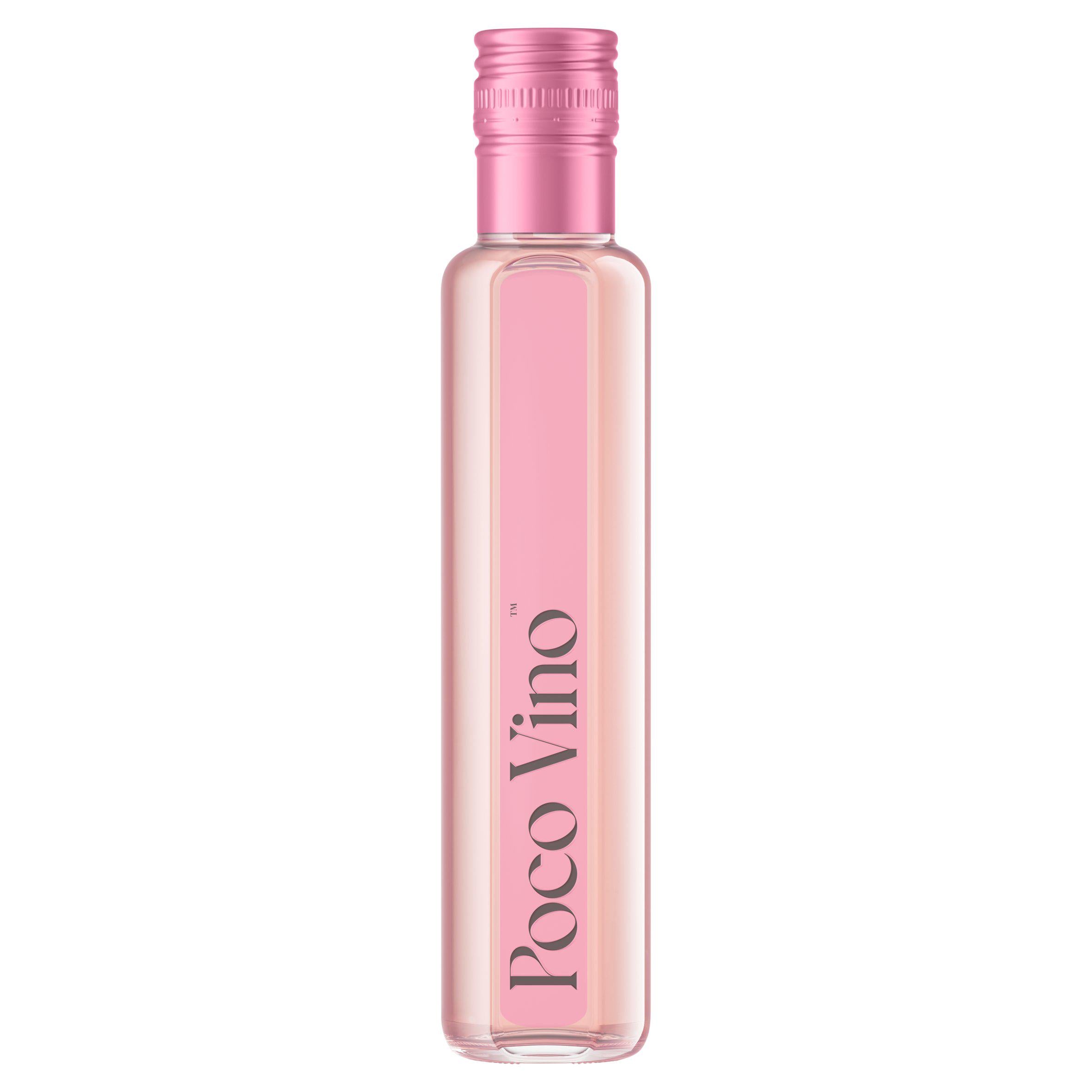 Poco Vino rose wine 18.7cl single-serve bottle, imported from the UK
