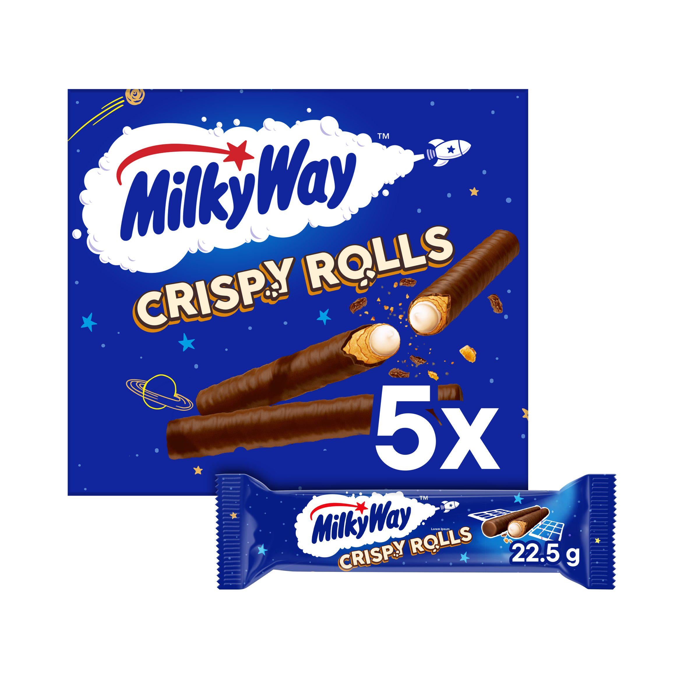 Milky Way chocolate crispy rolls multipack 5x22.5g - British product