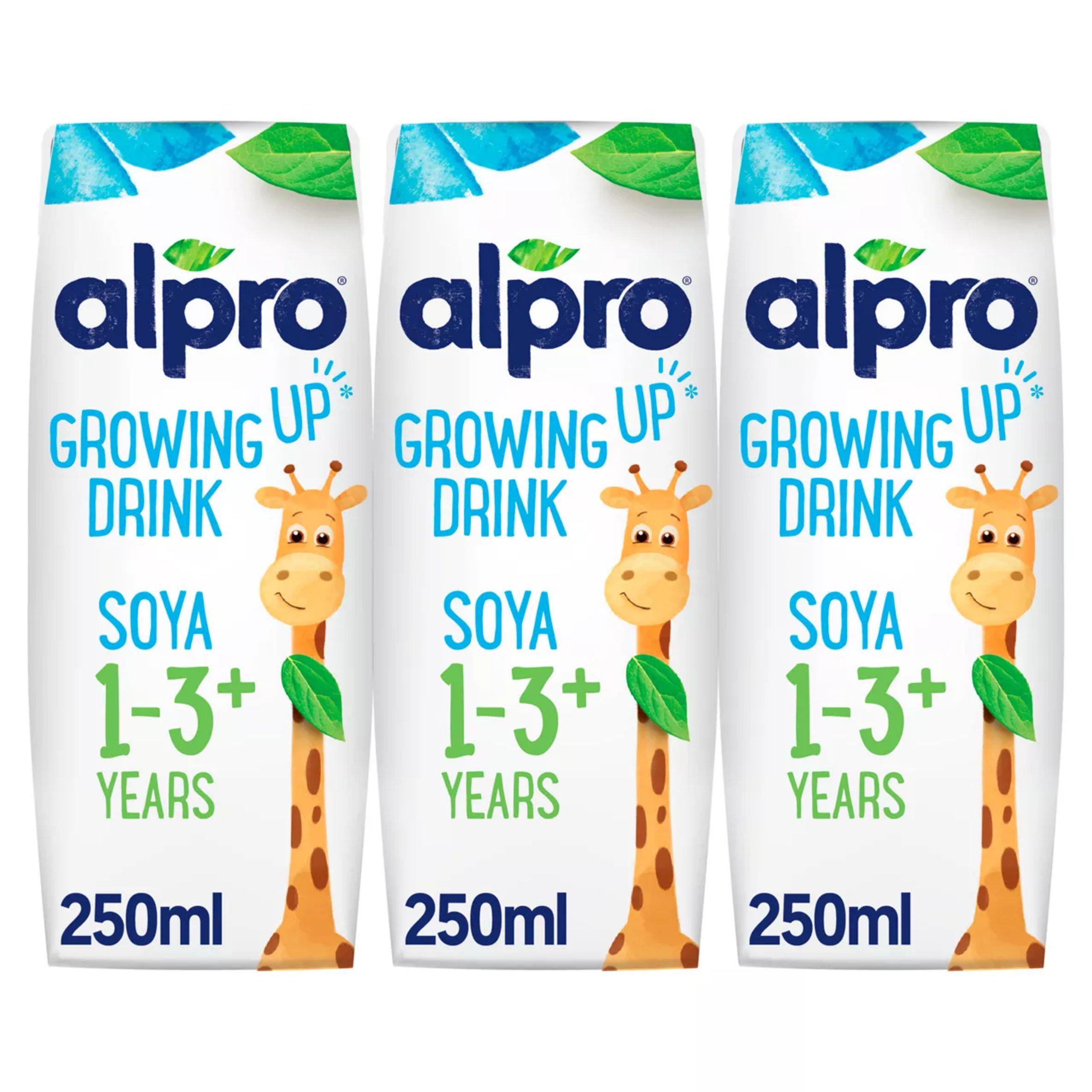 Alpro soya growing up toddler drink 3x250ml - British product