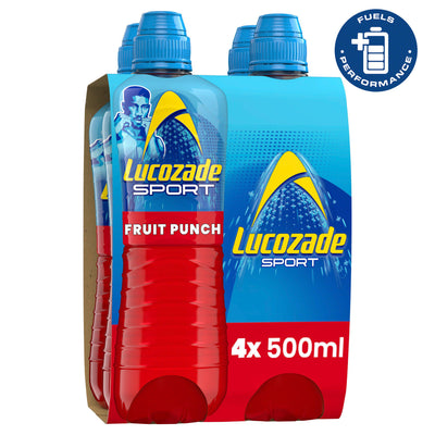 Sainsburys Apple and Raspberry Flavour Isotonic Sports Drink 4x500ml- Buy online at McGrocer