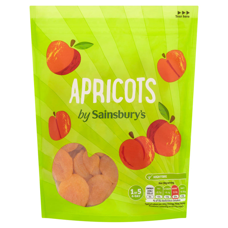 Sainsbury's Ready to Eat Dried Apricots 500g, imported from the UK
