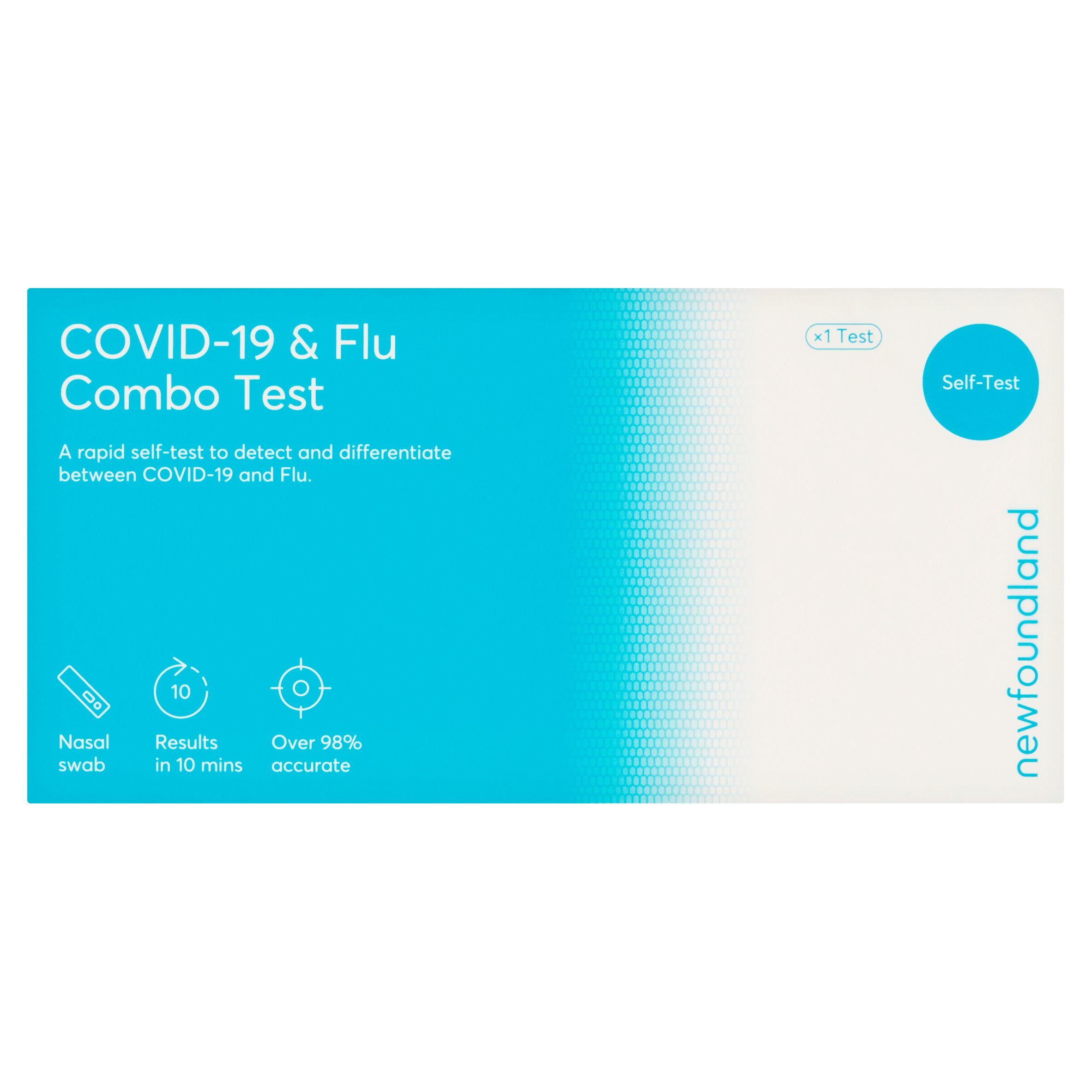 Newfoundland COVID-19 and Flu combo rapid test, UK version