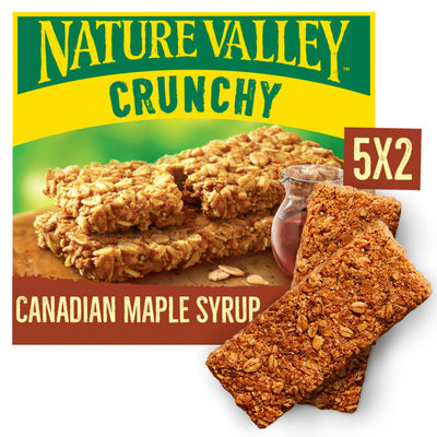 Sainsburys Nature Valley Crunchy Oats & Maple Syrup Cereal Bars 5x42g- Buy online at McGrocer