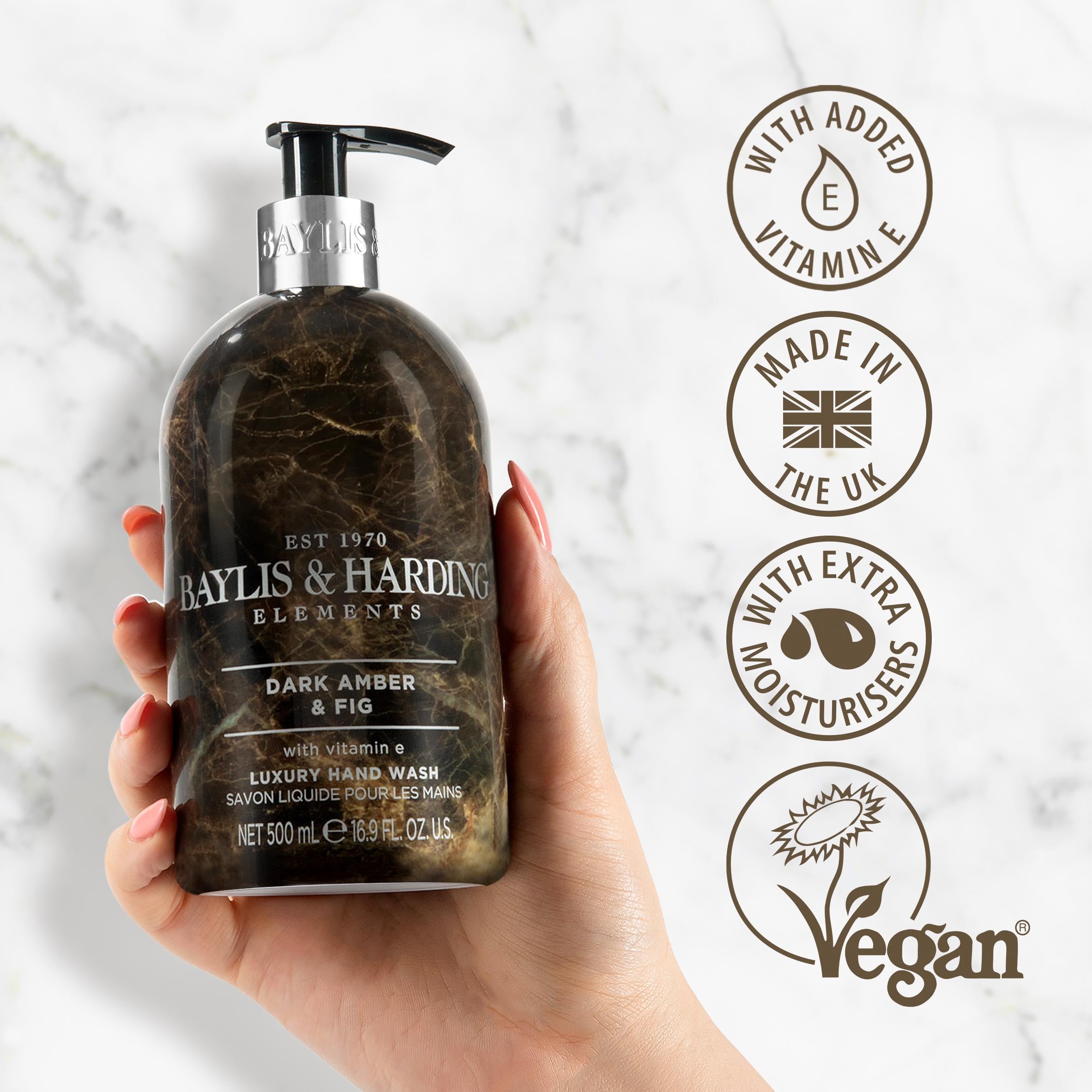Baylis & Harding Hand Wash Dark Amber Fig 500ml - British product