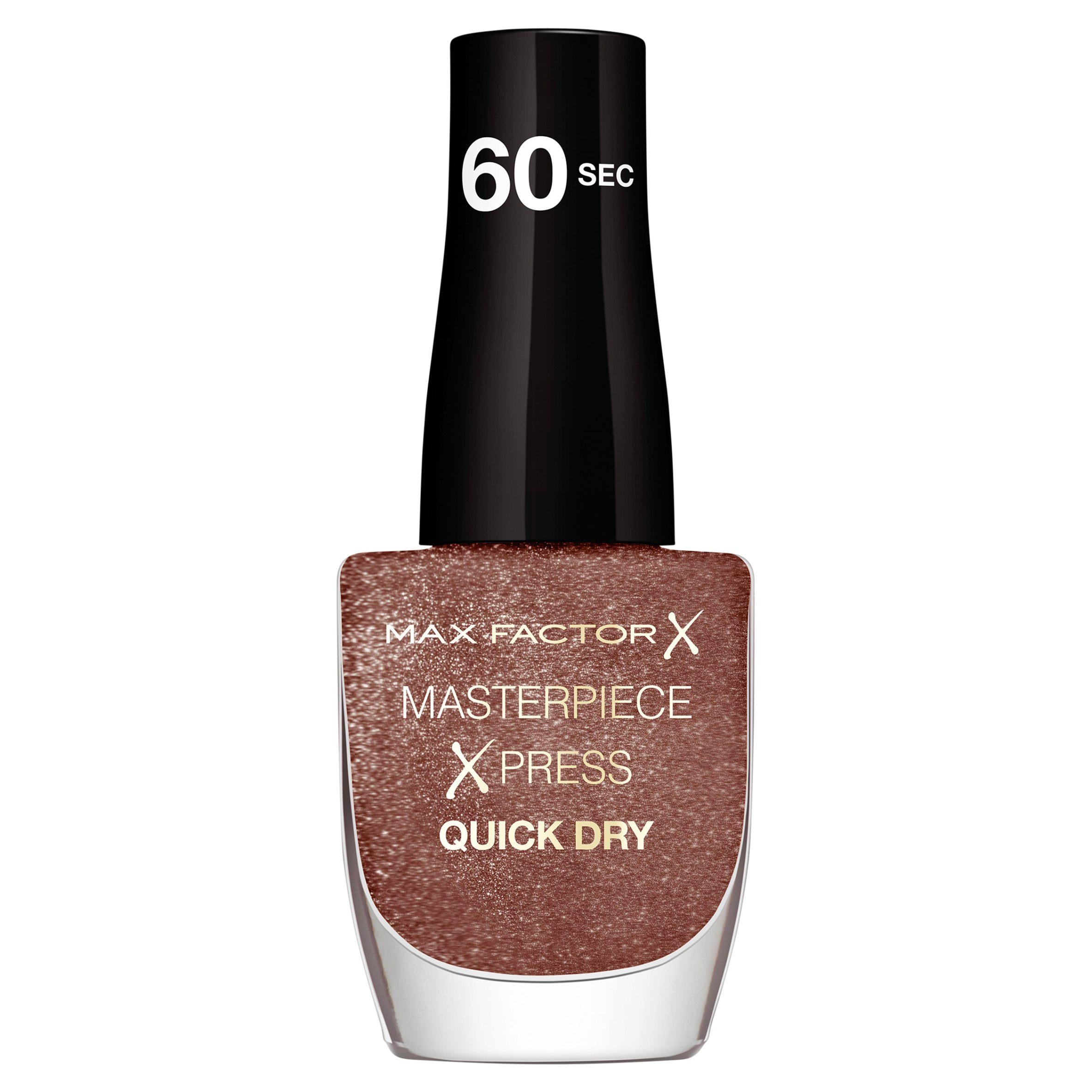 Max Factor Masterpiece Xpress rose nail polish, imported from the UK