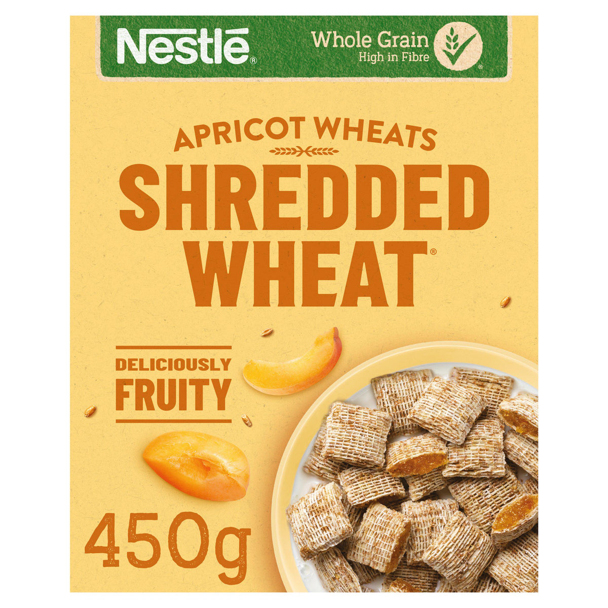 Nestle Shredded Wheat Bitesize Apricot Wheats cereal 450g, UK version