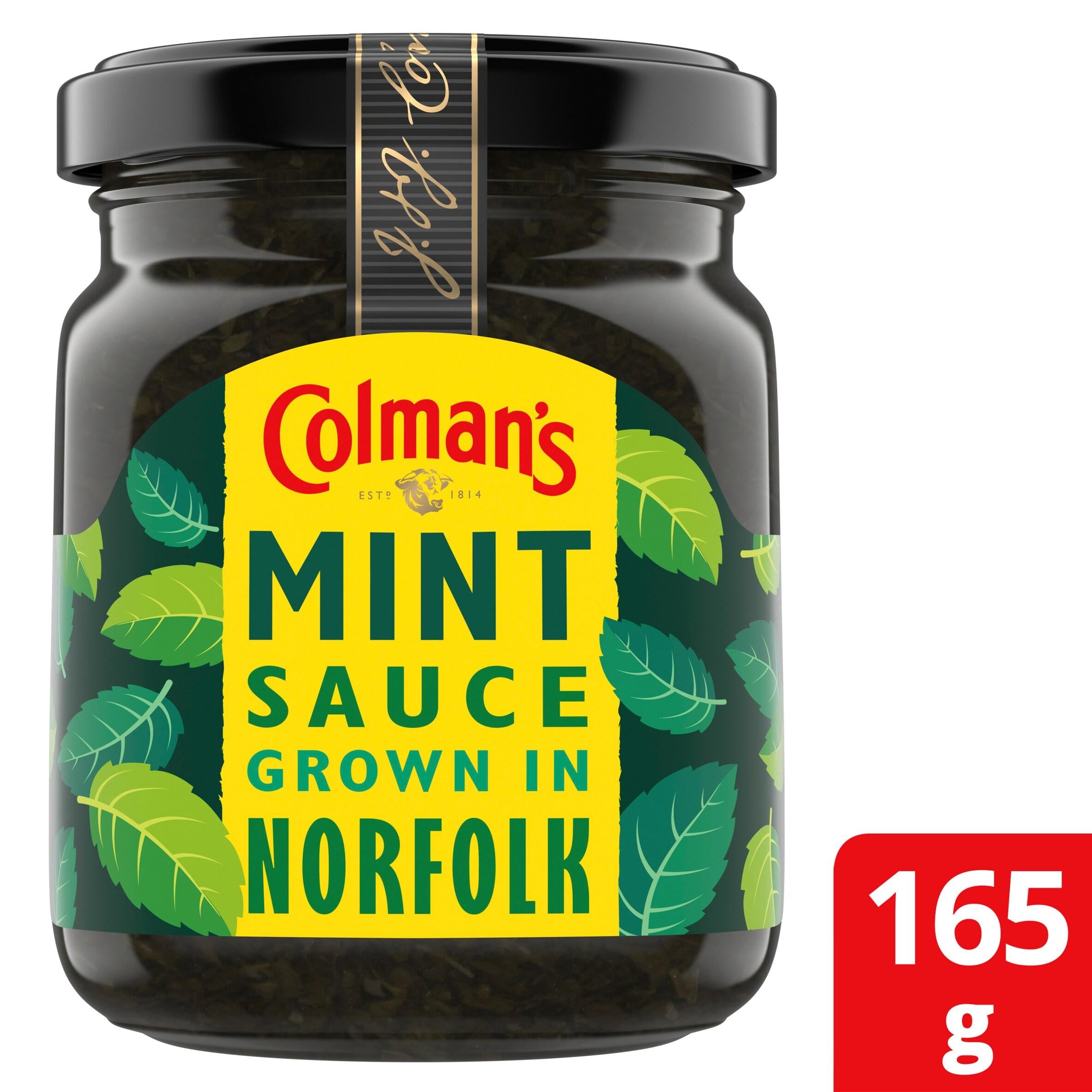 Colman's mint sauce 165g jar, UK version