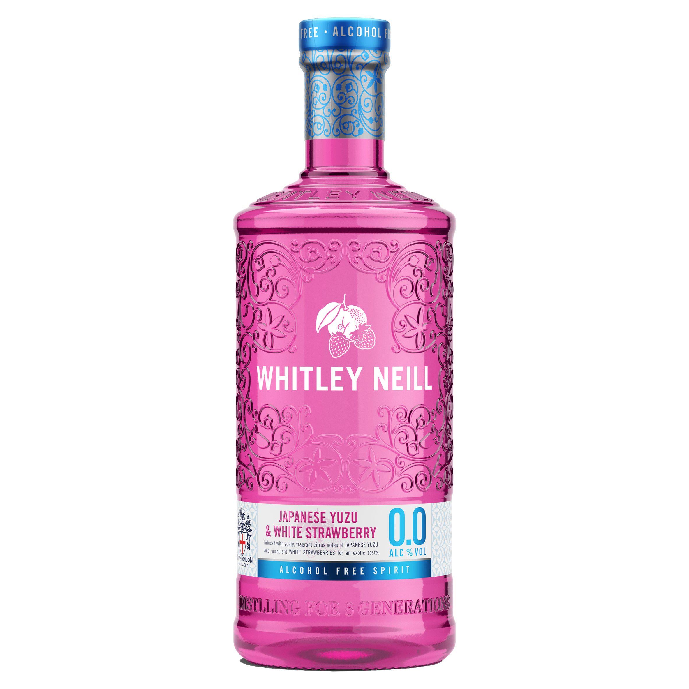 Whitley Neill Japanese Yuzu White Strawberry alcohol free spirit 70cl, UK version