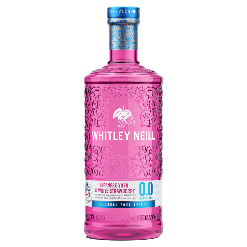 Whitley Neill Japanese Yuzu White Strawberry alcohol free spirit 70cl, UK version