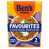 Ben's Original Biryani Chicken & Vegetable microwave rice meal 250g, UK version