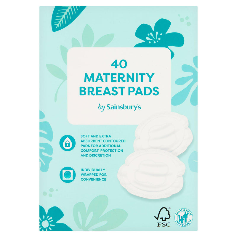 Sainsbury's 40 Maternity Breast Pads - British product
