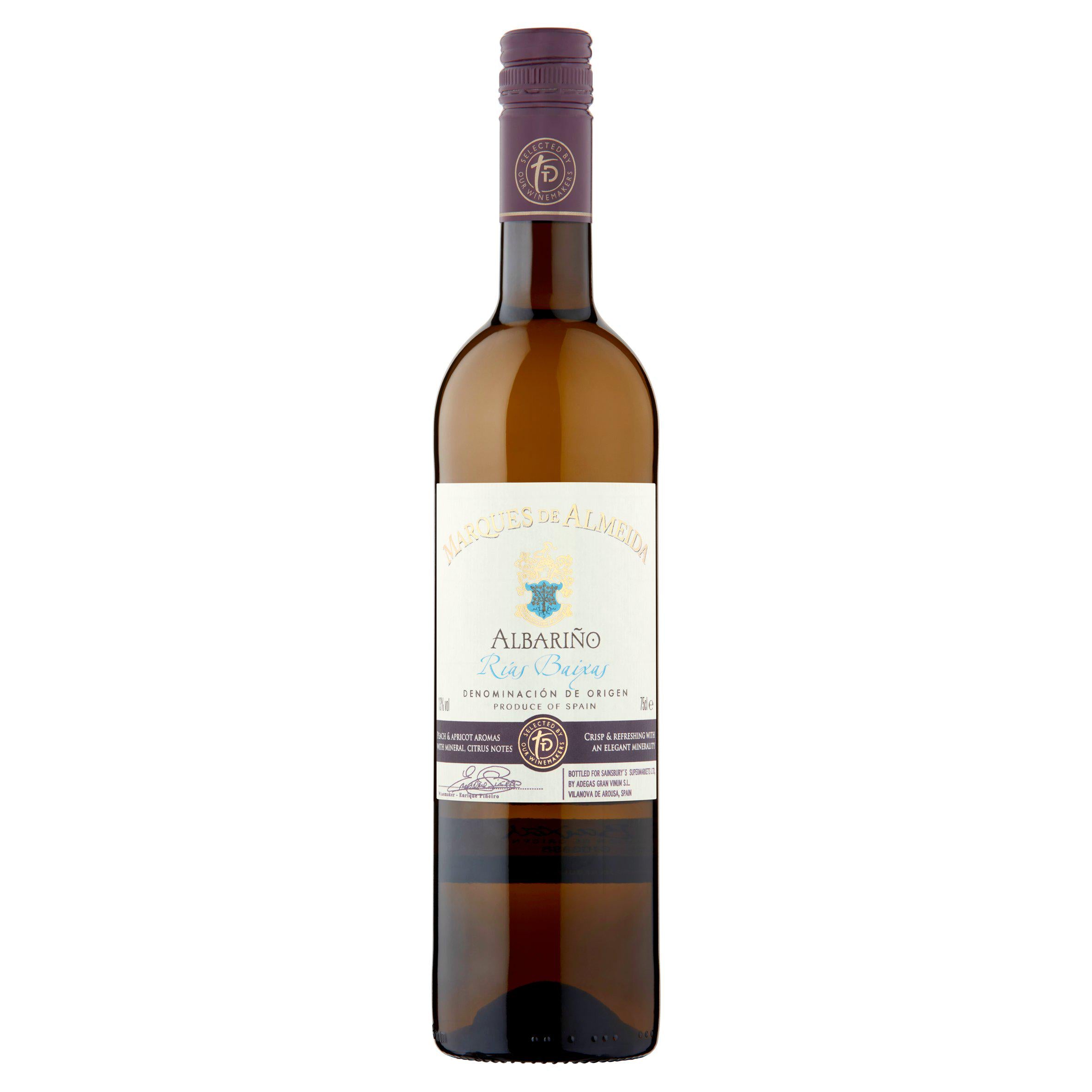 Sainsbury's Taste the Difference Albariño white wine 75cl (British brand)