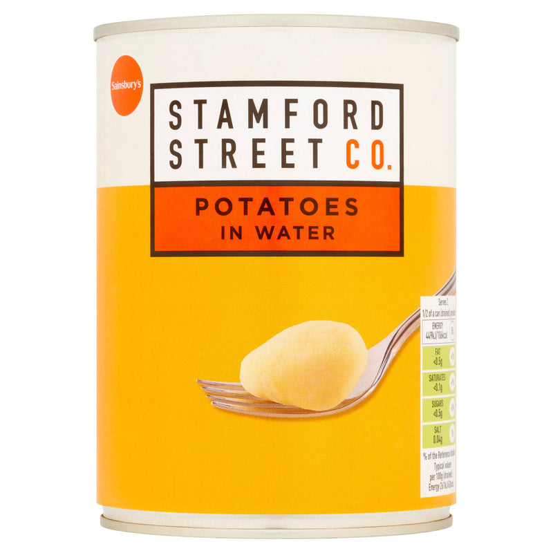 Stamford Street Co tinned potatoes in water 540g, imported from the UK