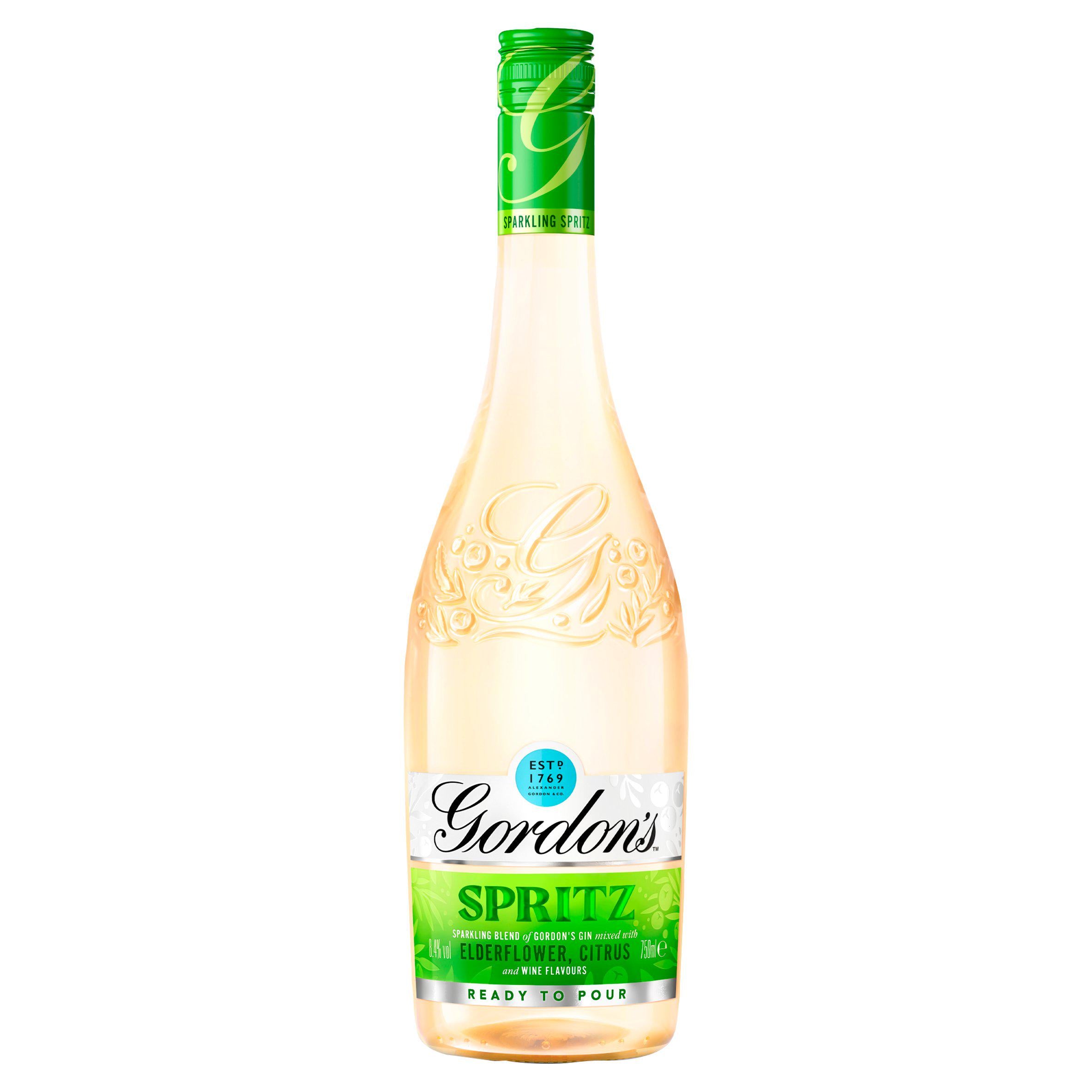 Gordon's spritz elderflower and citrus 750ml (British brand)