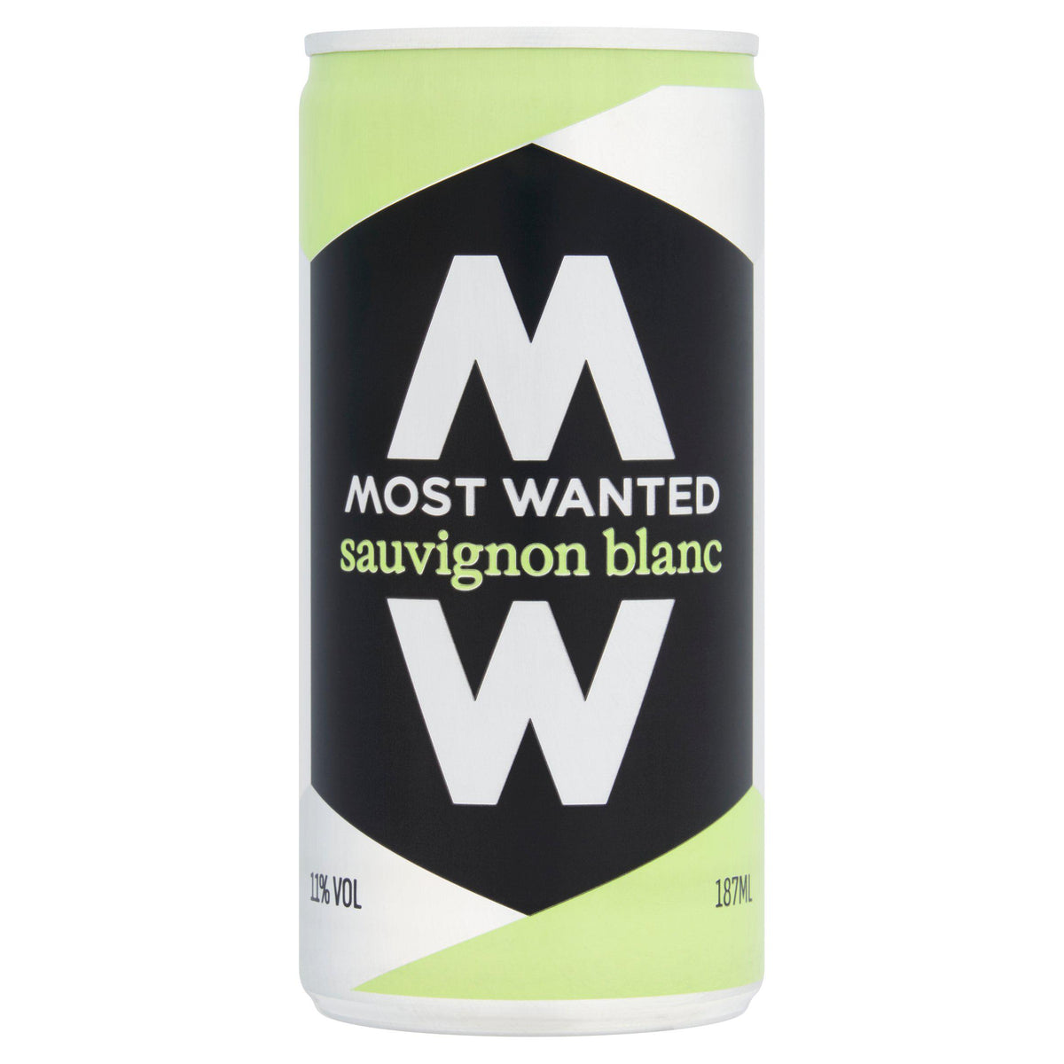 Most Wanted Sauvignon Blanc white wine can 18.7cl, UK version