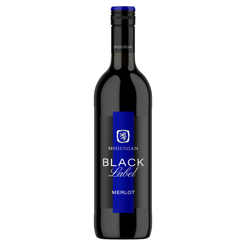 McGuigan Black Label Merlot red wine 75cl, UK version
