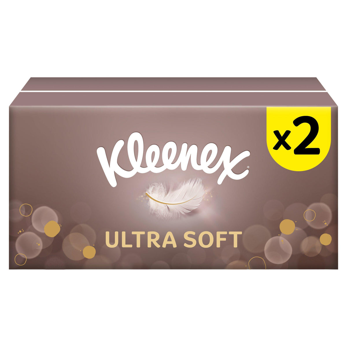 Kleenex Ultra Soft tissues 2x64 sheets box, UK version
