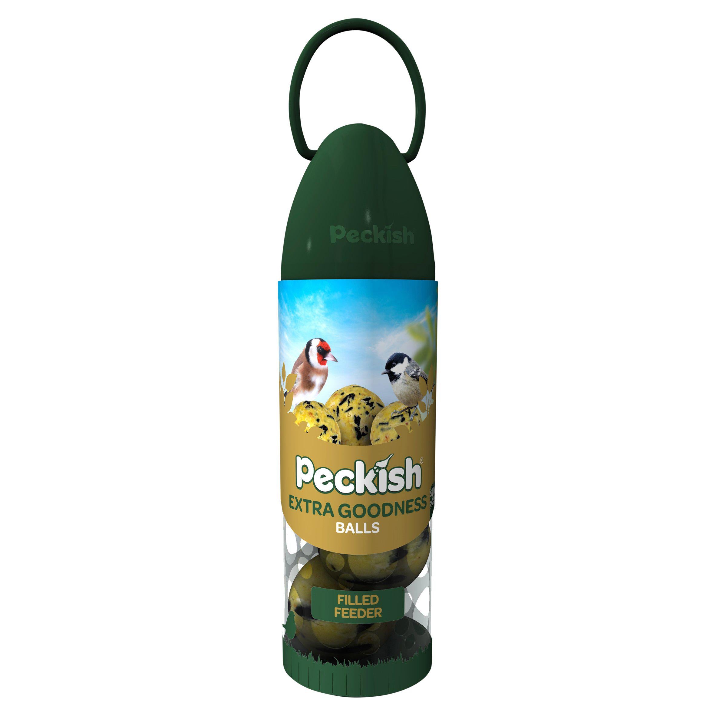 Peckish Extra Goodness Balls wild bird feed 210g, imported from the UK