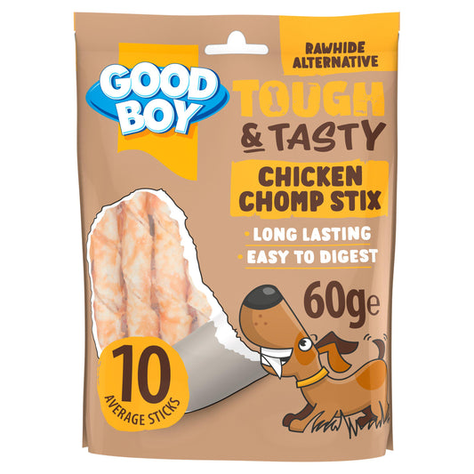 Good Boy Tough & Tasty Chicken Chomp Stix 60g GOODS Sainsburys   