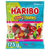 Haribo Sour Sparks sweets 175g sharing bag - British product
