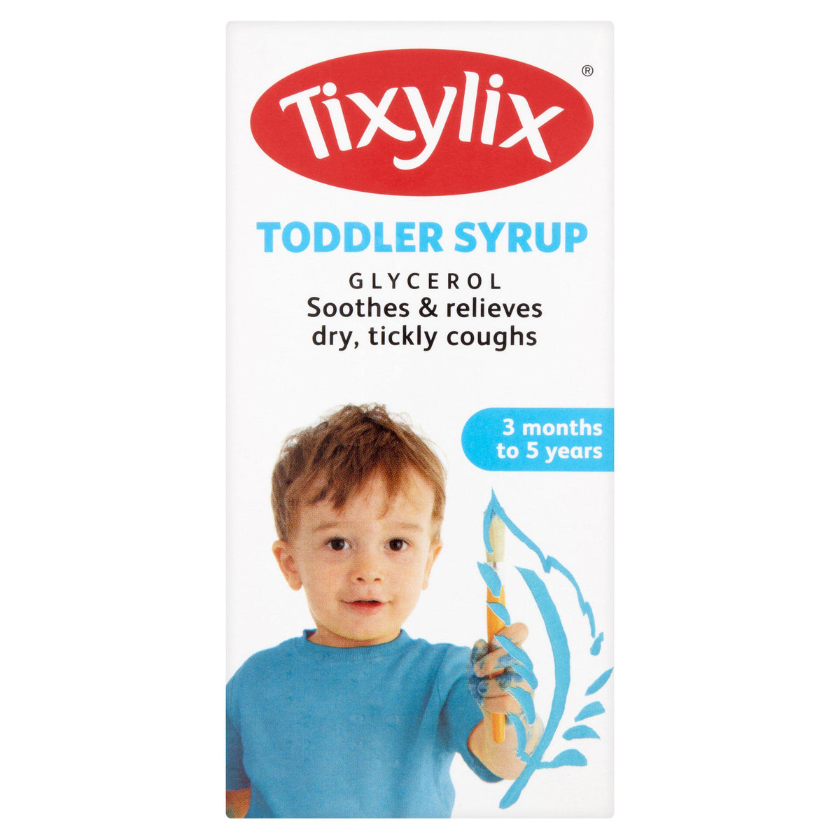 Tixylix Toddler Syrup Blackcurrant 100ml, imported from the UK