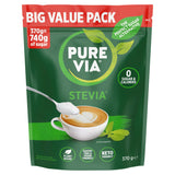 Pure Via Stevia sweetener granules 370g, imported from the UK