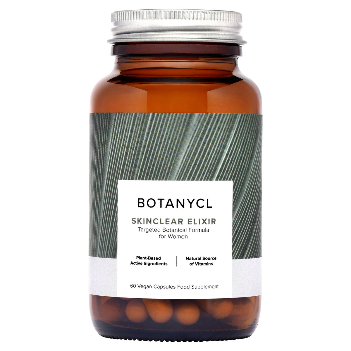 Botanycl Skinclear Elixir supplement 60 capsules, imported from the UK