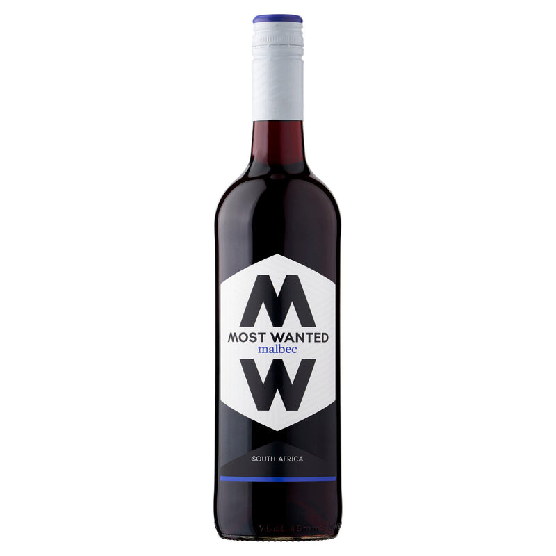 Most Wanted Malbec red wine 75cl, UK version